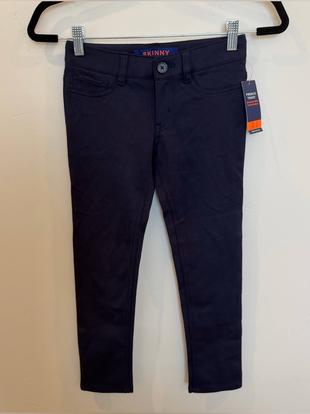 French Toast Youth Girl's Navy Blue Skinny Pants